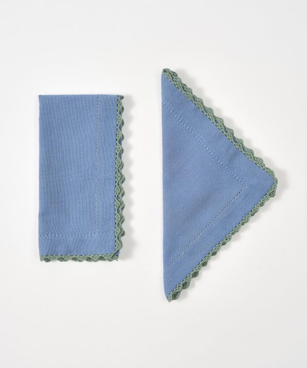 Beatrice Napkins, Blue (Set of 2) Cheap Sale Really