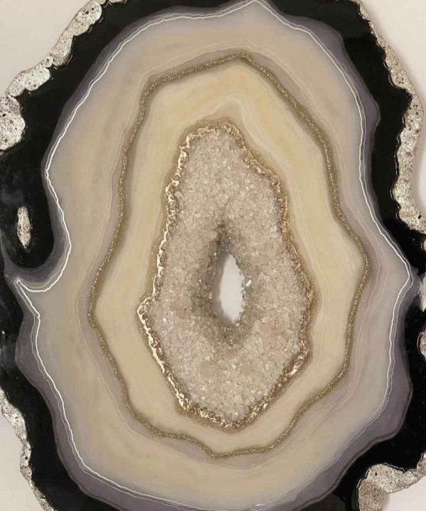 Beige Agate Slice Geode Resin Art With Mastercard Cheap Pice
