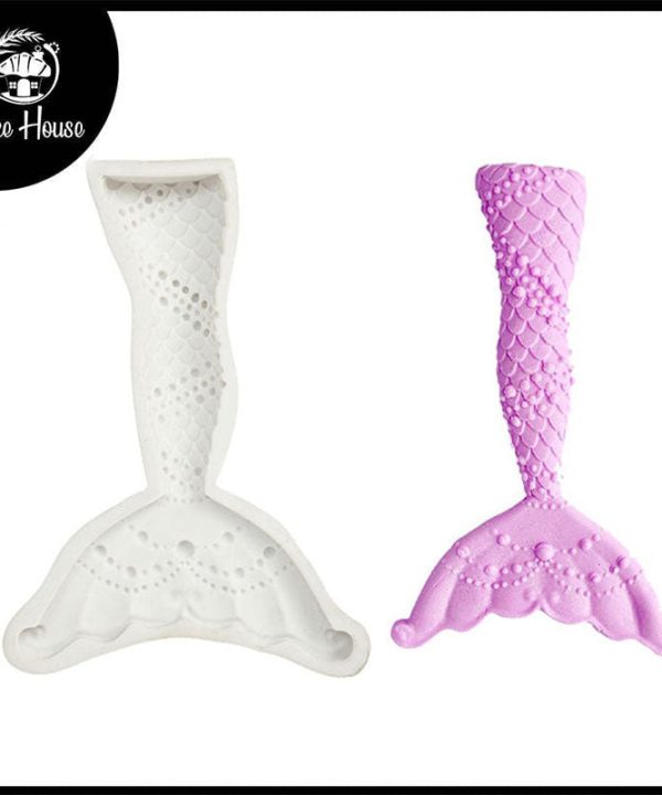 Big Size Mermaid Fish Tail Cake Decorating Topper Silicone Fondant Mold Buy Cheap Low Shipping