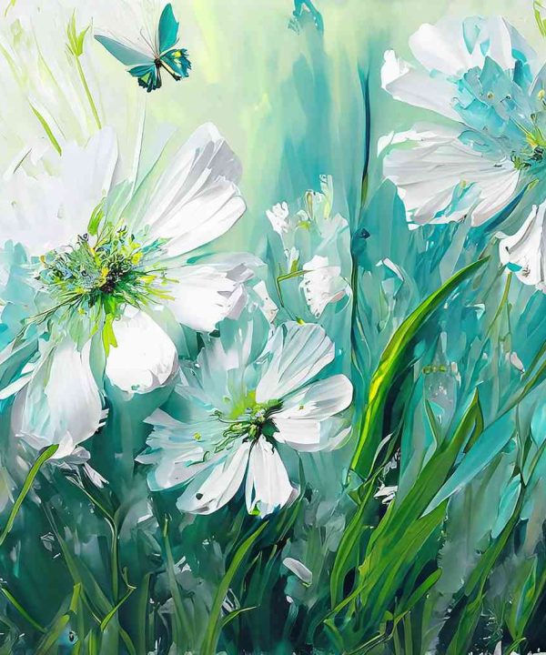 Blossoms in Turquoise Clearance Fast Delivery
