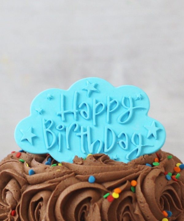 Blue Happy Birthday Plaque Visit For Sale