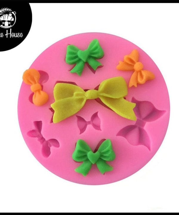 Bow Silicone Fondant & Chocolate Mold 8 Cavity Free Shipping Fast Delivery