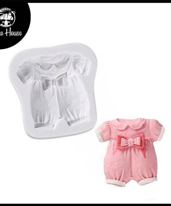 Bowknot Baby Cloth Silicone Fondant & Chocolate Mold Sale Lowest Pice