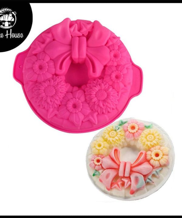 Bowknots Flower Silicone Baking Mold Pay With Paypal Cheap Pice