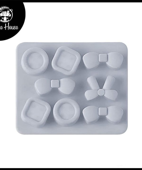 Bows & Buttons Silicone Fondant And Chocolate Mold 8 Cavity Very Cheap Pice