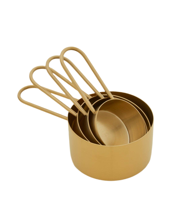 SIMPLE MEASURING CUPS - BRASS Fashion Style For Sale