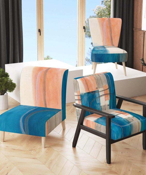 Modern Simply Blue Mid-Century Accent Chair Discount Online