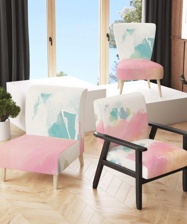 Pink Dream Modern Accent Chair Discount Cheapest Pice