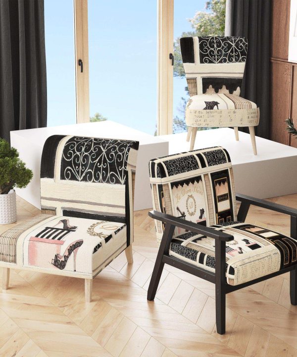 Paris Diva Shoes Painting Fashion Accent Chair Sale Footlocker Finishline