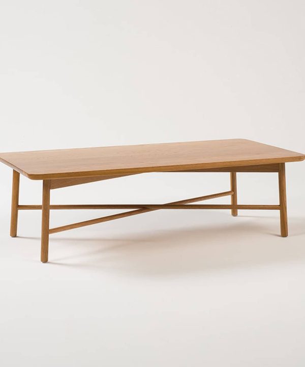 Radial Rectangular Coffee Table - Oak Cheapest Sale Online
