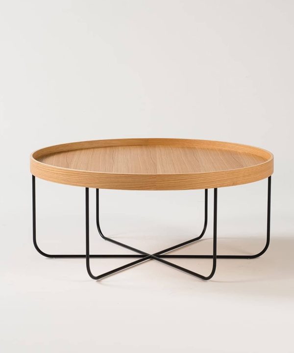Segment Coffee Table - Oak/Black Cheap Pice Wholesale Pice