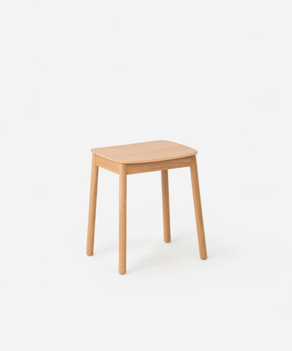 Radial Stool 45cm - Oak Outlet Pices