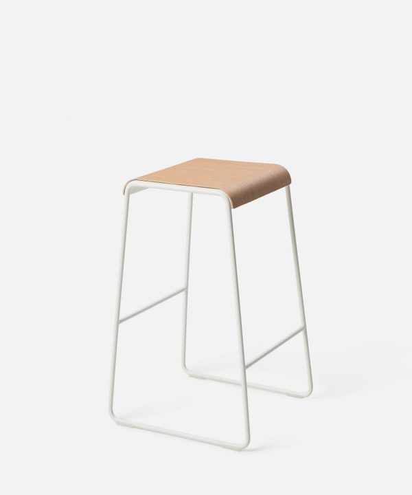 S2 Stool 64.5cm - White/Oak Official Site Sale Online