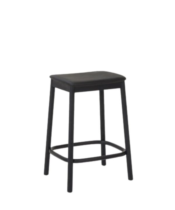 Radial Stool 65cm - Leather/Black Finishline Cheap Online