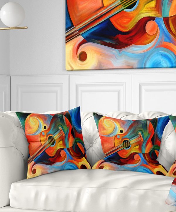 Music and Rhythm - Abstract Throw Pillow New Styles Cheap Pice