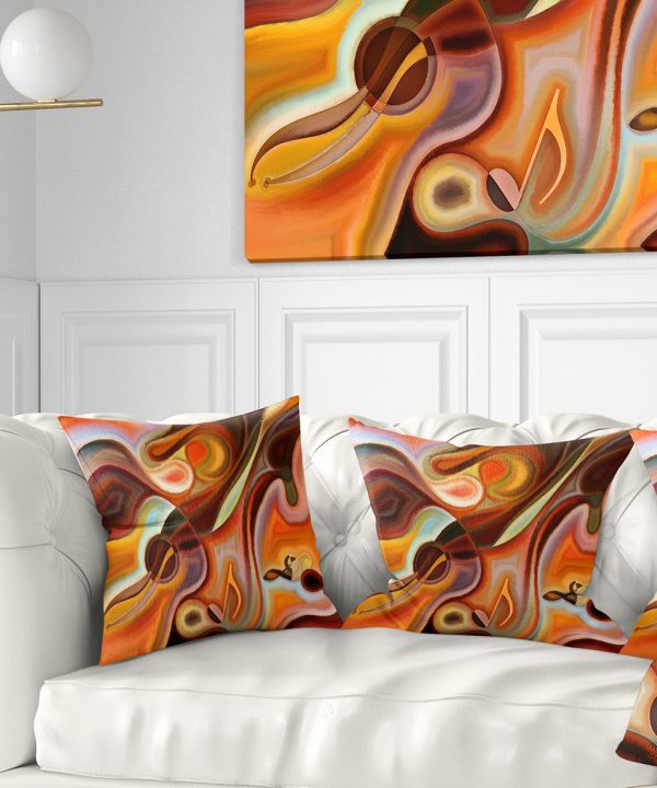 Music Dreams - Abstract Throw Pillow New Arrival
