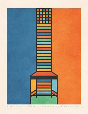 Hill House Chair, Charles Rennie Mackintosh Art Print Discount View
