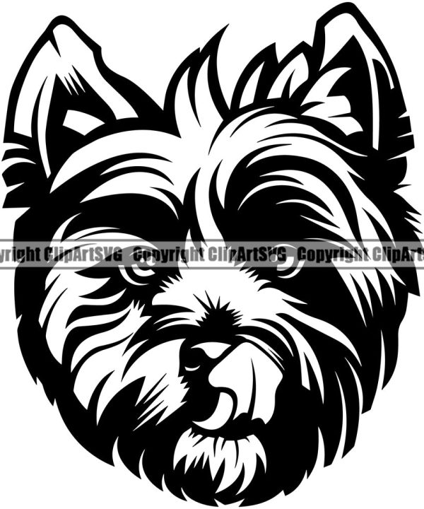West Highland White Terrier Dog Head Design Element Puppy Pup Purebred Pedigree Canine K-9 K9 Animal Portrait Doggy Smile Face Cute Body Vector Clipart SVG Discount Ebay