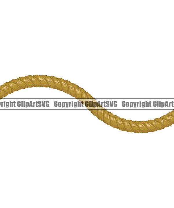 Wave Horizontal Sign Symbol Shape Rope Design Element Skin Ropes Nautical Boat Boating Ship Sailor Sailing Ocean Sea Background Captain Fish Sail Fishing Outdoor Border Outline ClipArt SVG Clearance Store For Sale