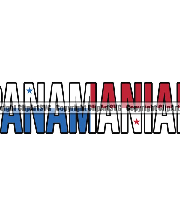 Country Map Nation National Panama Country Word Quote Text Design Element Color Panamanian Flag Emblem Badge Symbol Icon Global Official Sign Logo Clipart SVG Free Shipping Clearance Store