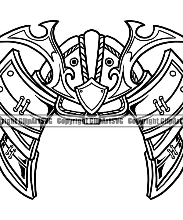 Black And White Ninja Samurai Hat Design Element Warrior Sword Japanese Katana Asian Culture Helmet Japan Traditional Mask Fighter Fantasy Head Demon Face Ninja Tattoo Art Logo Clipart SVG For Nice