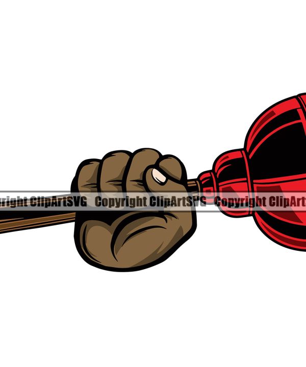 Plumber Hand Power Holding Plunger Vector Design Element Pipe Repair Service Plumbing Work Kitchen Professional Tool Repairman Handyman White Background Drain House Water Maintenance Bathroom Clipart Order Cheap Pice