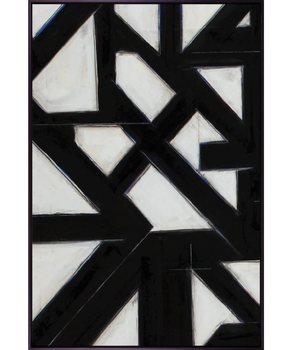 Subway Abstract II - Platinum Canvas Print 123cm x 183cm Black Frame 2025 Newest Sale Online