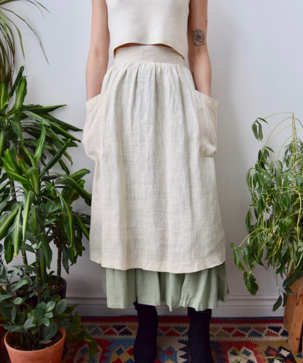 Seventies Apron Peasant Skirt 2025 New Sale Online