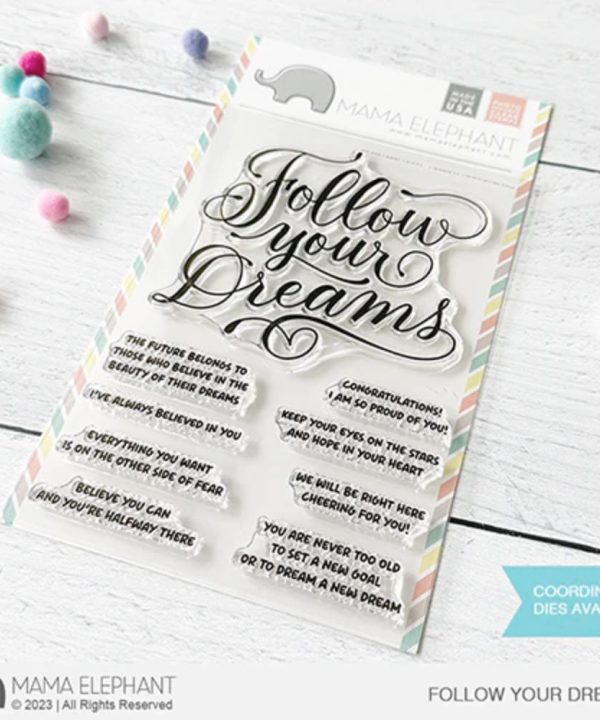 Mama Elephant FOLLOW YOUR DREAMS Cheap Sale Sale