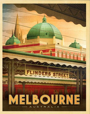 Flinders Street Station St Pauls Art Print Cheap Sale Buy
