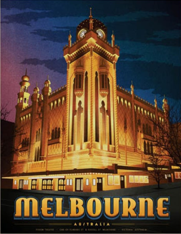 Forum Theatre, Melbourne Art Print Buy Cheap Latest