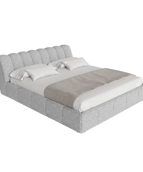 Salami Queen Bed - Maya Grey Boucle High Quality Buy Online