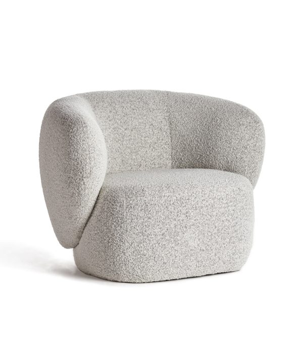 Swell Armchair - Maya Grey Boucle Original Cheap Pice