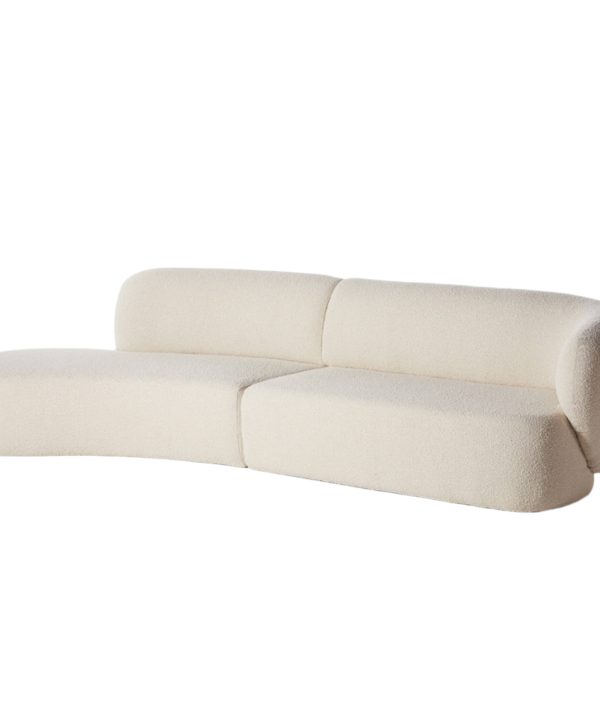 Swell Left Hand Chaise Sofa - Maya Cream Boucle Sale Footlocker Pictures