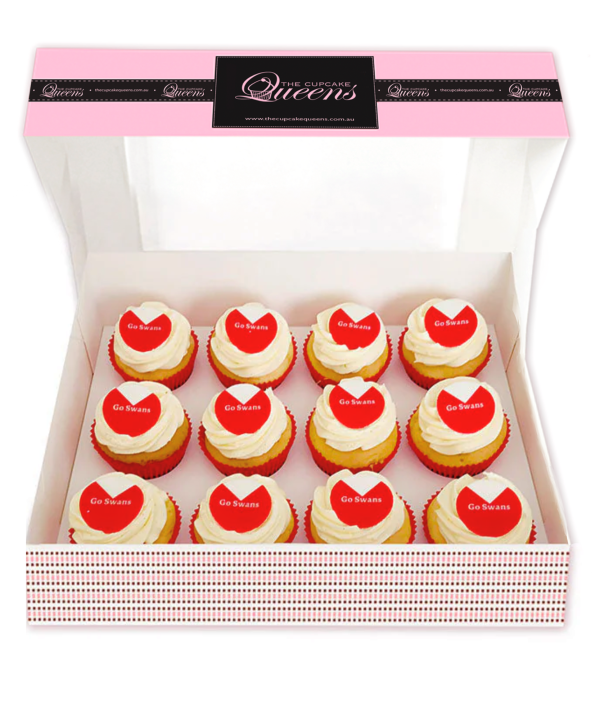 Go Swans - Football Cupcakes Free Shipping Real