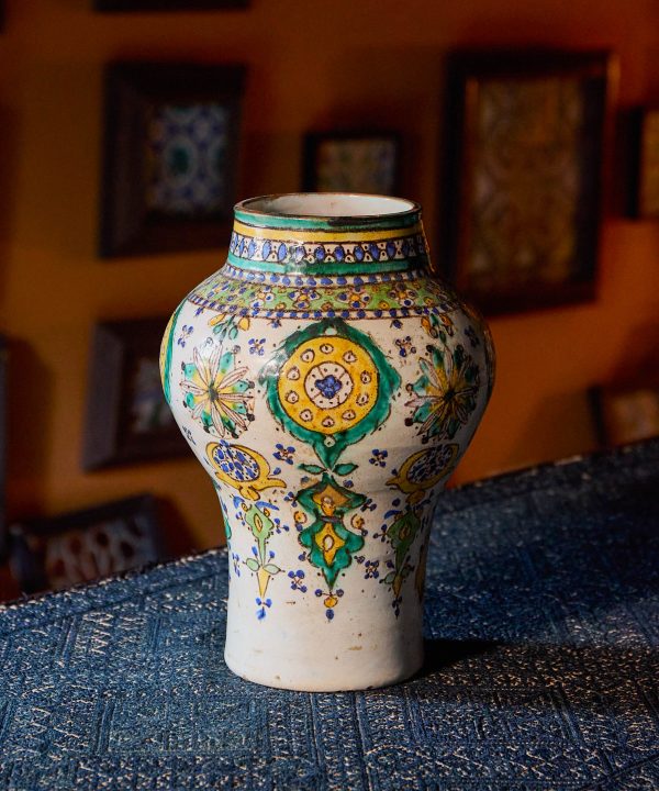 A Polychrome Khabbiya Vase Morocco, Fez, 19th Century Cheap Best Sale