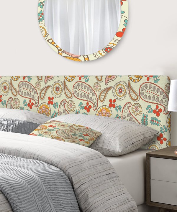 Paisley Pattern upholstered headboard Release Dates