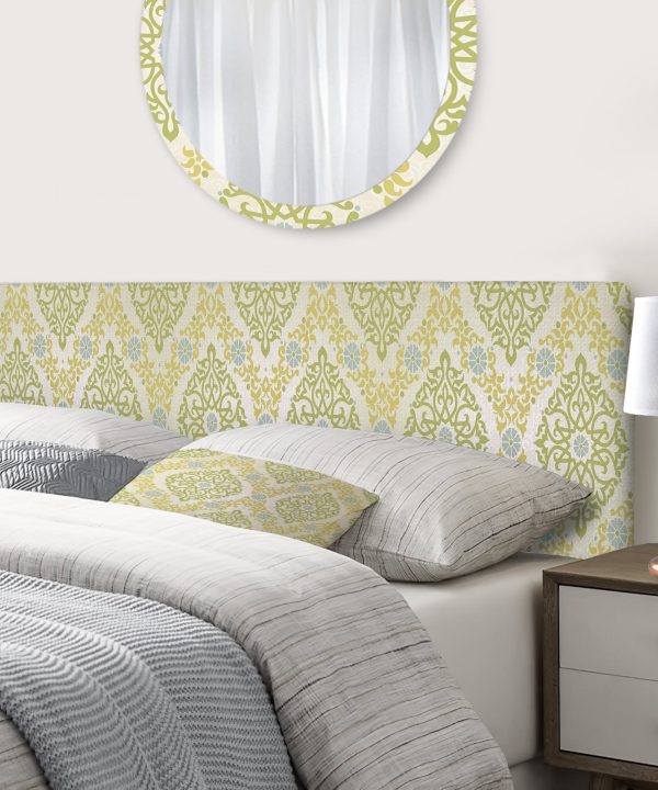 Pattern in Eastern Style upholstered headboard Largest Supplier For Sale