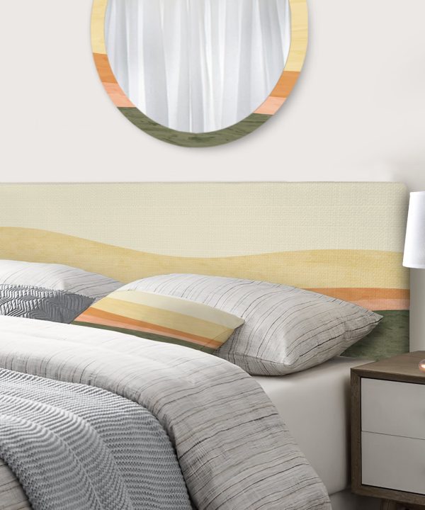 Minimalistic Retro Landscape II upholstered headboard Outlet Footlocker Finishline