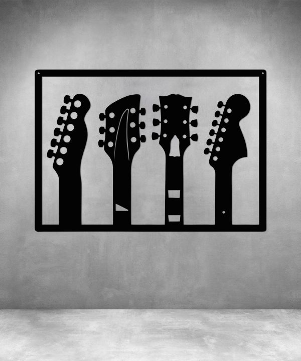 4 Guitars in Frame Cheap Sale Manchester