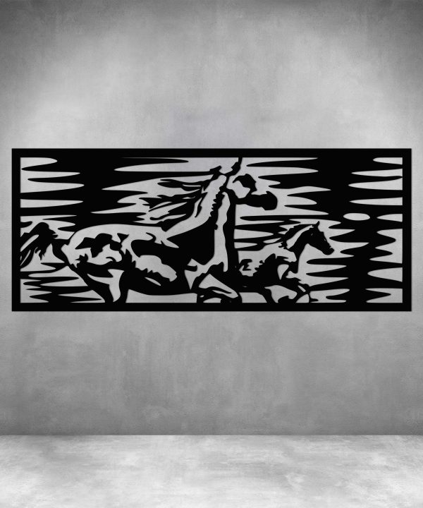 2 Horses running wild & free Sale Official