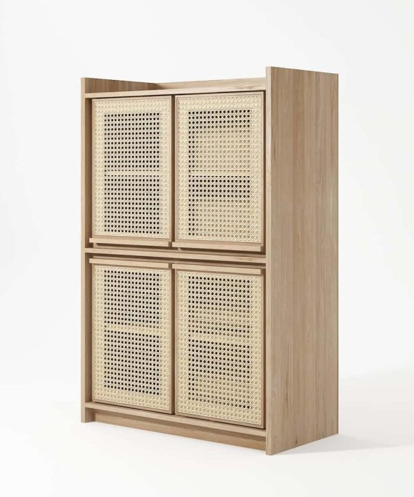 Roots 4 Door Cupboard - Oak 2025 Cheap Pice
