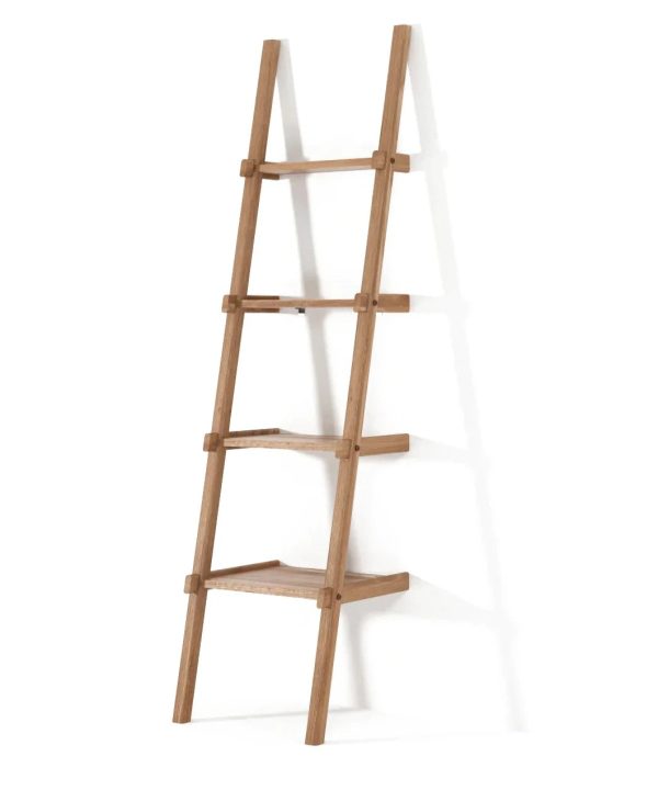Simply City Ladder Shelves - Teak Discount Manchester