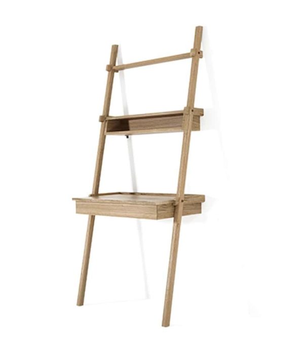 Simply City Ladder Shelves w/Drawer Desk & Niche - Oak Visa Payment Cheap Pice