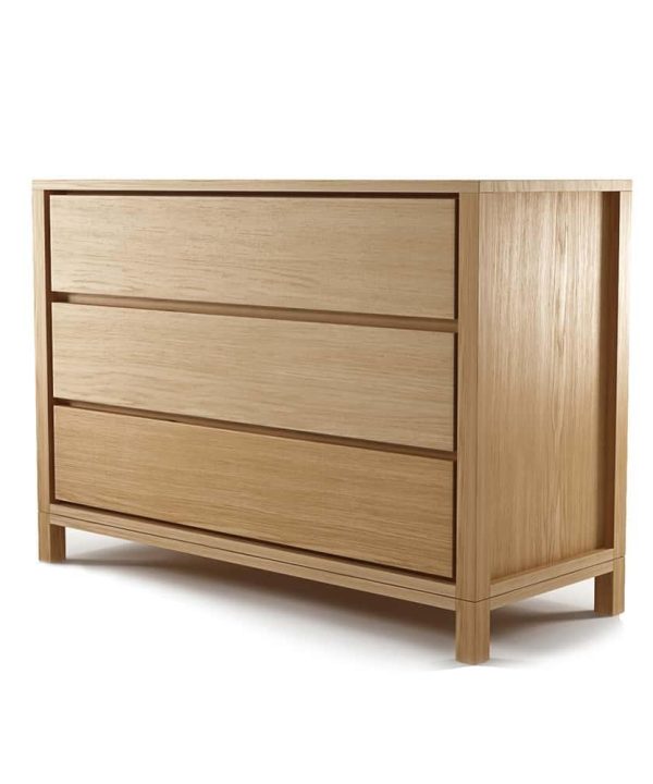 Solid Chest 3 Drawers - Oak Discount Low Cost