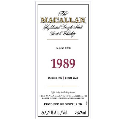 Macallan 1989 Highland Single Malt Scotch Whisky Discount Sale Online