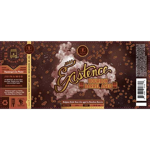 Mobcraft Existence Bourbon Barrel Aged Belgian Sour Ale Buy Cheap Big Sale