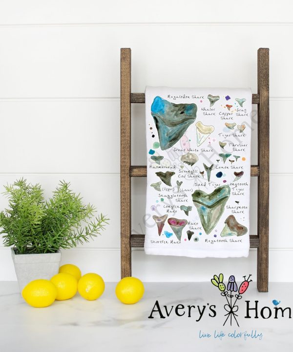 Shark Tooth Names Flour Sack Dish Towel Best Place To Buy Online