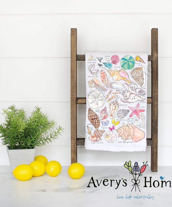 Sea Shell Collector Flour Sack Dish Towel Discount Sast