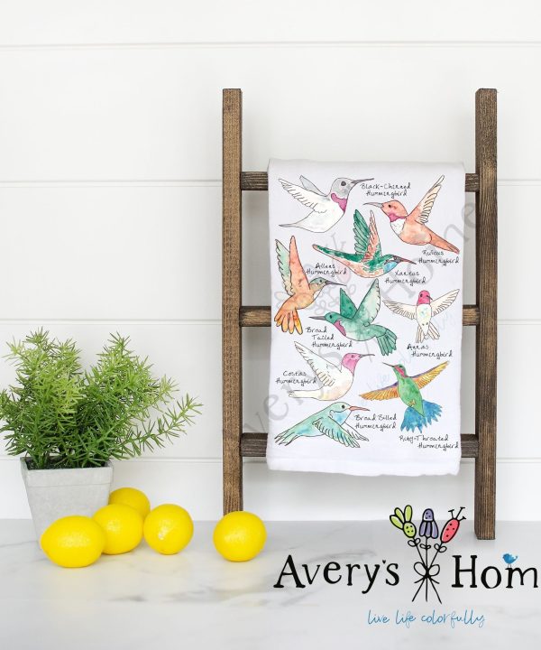 North America Hummingbirds Flour Sack Dish Towel 100% Original Cheap Pice